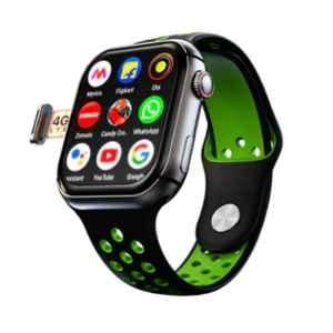 Fire Boltt Dream WristPhone Smartwatch with 4G SIM/LTE/WiFi, Android OS, Play Store Unlimited Apps, GPS & Free Size, Forest Fringe