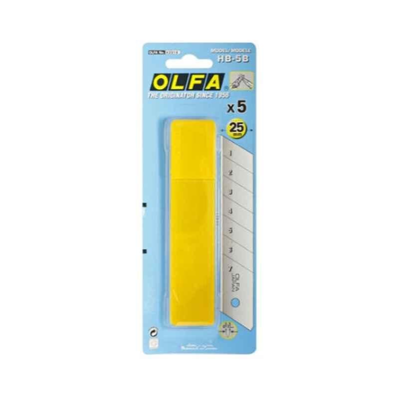 Olfa 25mm Spare Cutter Blade, HB-5B (Pack of 5)