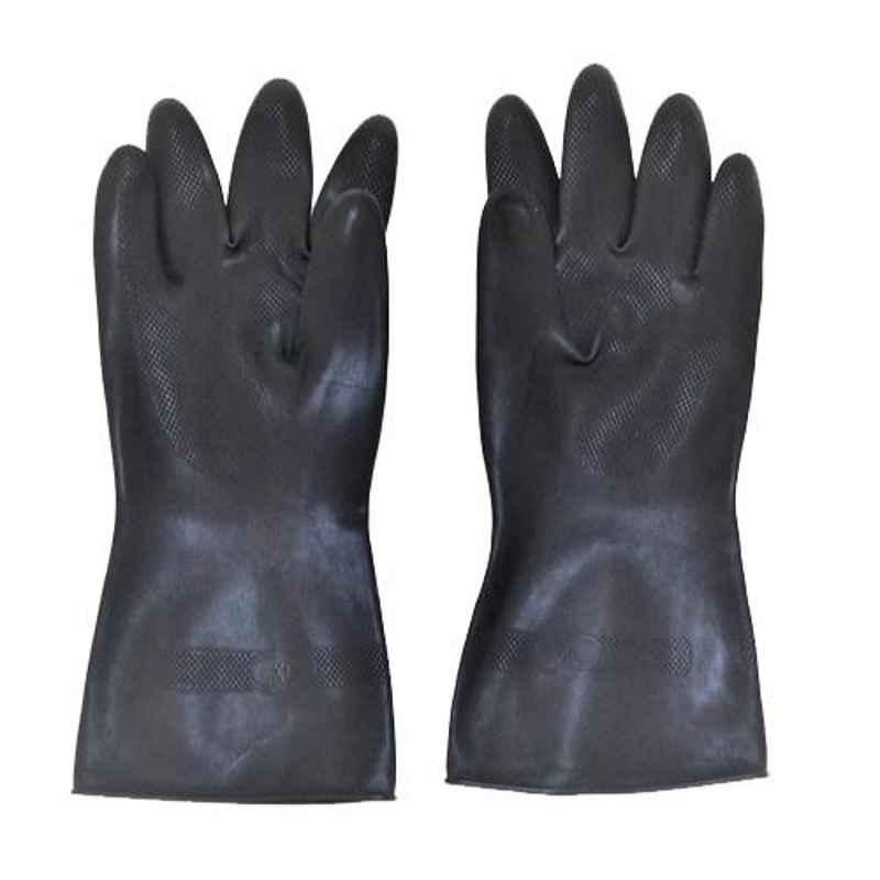 SSWW Large Black Rubber Hand Gloves