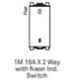 Wipro North West Artisa 16A 1 Module 2 Way White Flat Switch with Neon Indicator, RF231 (Pack of 10)