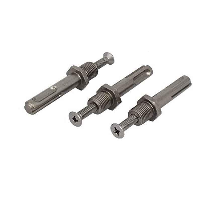 X-Dr 12mm Metal SDS Plus Thread Drill Chuck Adapter (Pack of 3)