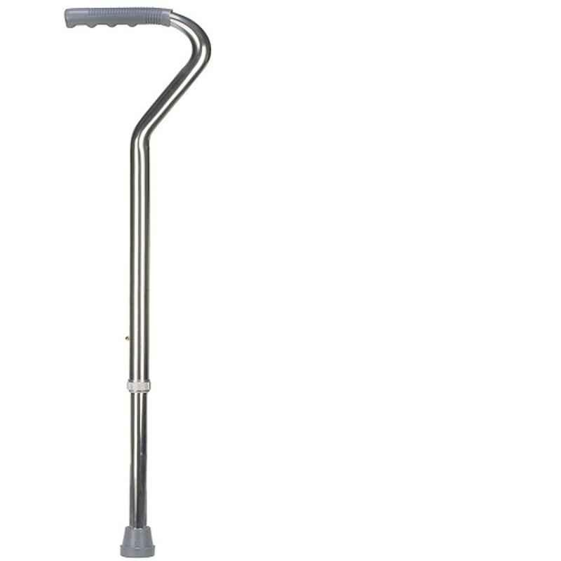 Entros Aluminium Silver Single Leg Walking Stick, KL928