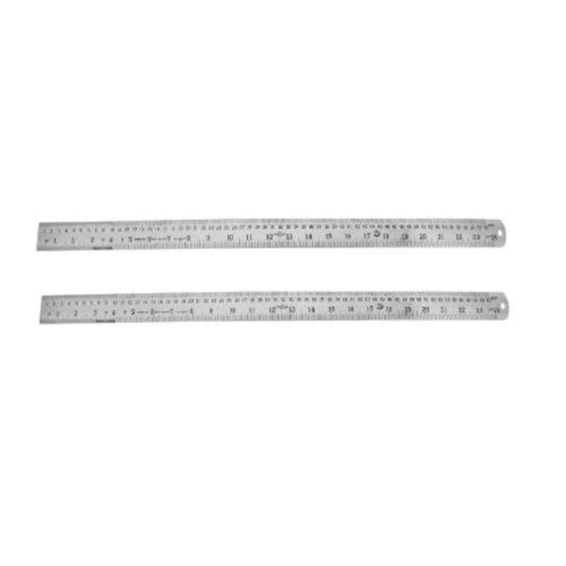 Lovely Omega 24 Inch Stainless Steel Scale/Ruler (Pack of 2)