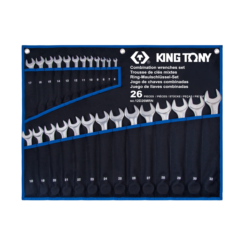 King Tony 26 PCS Combination Wrench Set, 12D26MRN