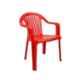 Italica Polypropylene Red Luxury Arm Chair, 9201-1
