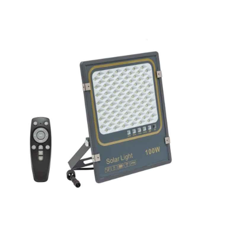 RR 300W 6500K IP66 Cool Daylight Solar LED Flood Light with Remote, RR-SFL300D