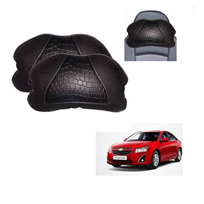 Kozdiko 2 Pcs Black Neck Rest Cushion Pillow Set for Chevrolet Cruze