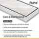 Ruhe 12x5 inch 304 Grade Stainless Steel Tile Insert Shower Drain Channel for 13mm Tile, 16-0203-15