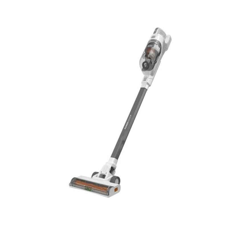 Black & Decker 27.5W 18V Plastic White & Orange 2 in1 Function Cordless Stick Vacuum Cleaner, BHFEA515J-GB