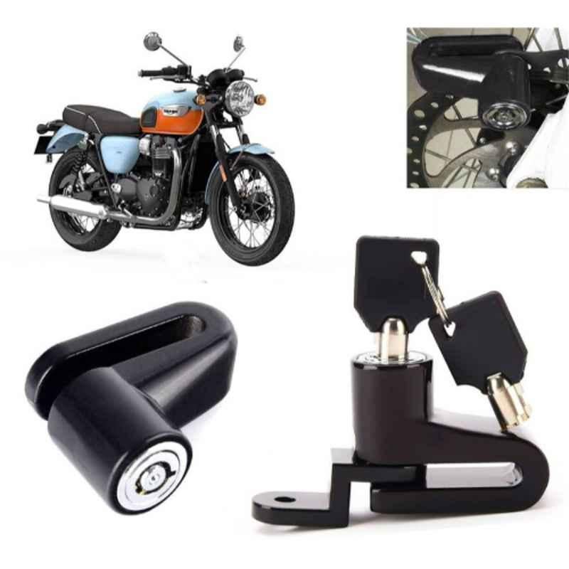 Auto Pearl Steel Black Heavy Duty Anti Theft Disc Brake Lock for Emerge BS6, Lock_624