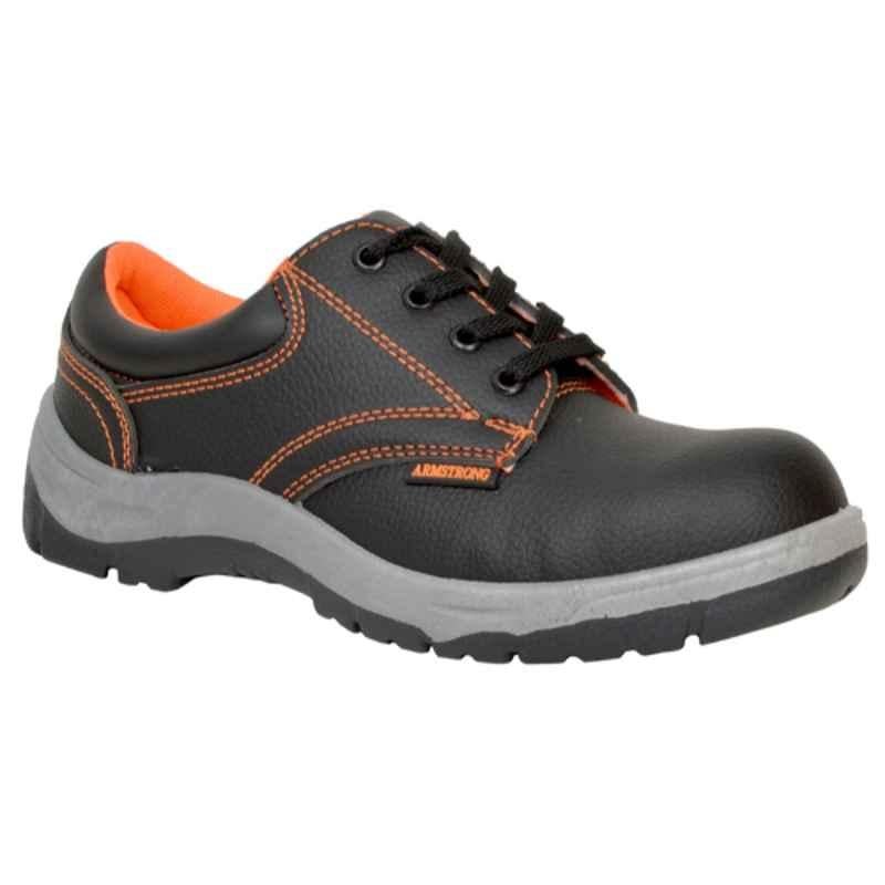 Armstrong EOR Steel Toe Black Safety Shoes, Size: 44