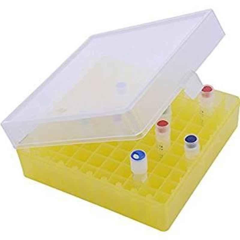 Abdos 4Pcs 81 Slots Yellow Storage Cubes, P20614Y