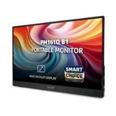 Acer Smartchoice 15.6 inch 1920x1080p FHD IPS Black Portable Monitor, PM161Q B1