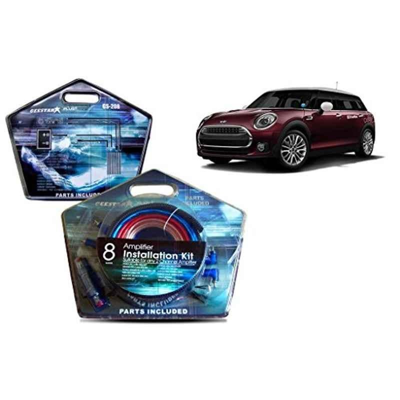 Auto Pearl Geestar Plus 8 Guage 2 Channel Amplifier Full Installation Kit for Mini Clubman, GS-208