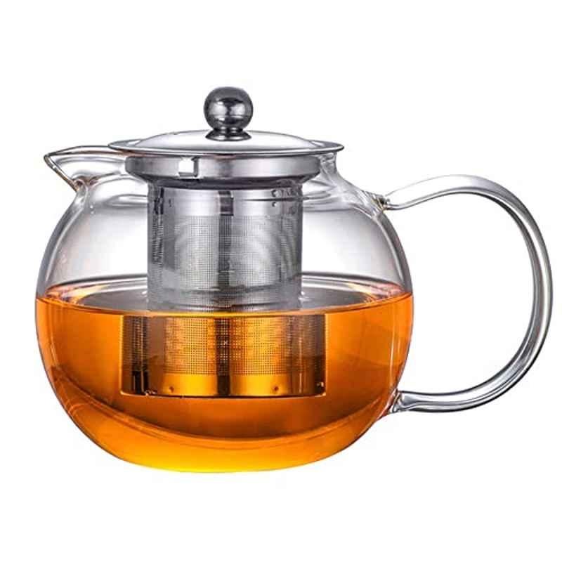 Rubik 650ml Glass Clear Tea Pot