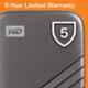 WD My Passport 2TB Space Grey External Solid State Drive, WDBAGF0020BGY