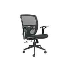 Paradise 21x20x20inch Mild Steel Black Revolving Executive Chair with Medium Back, PME-5135