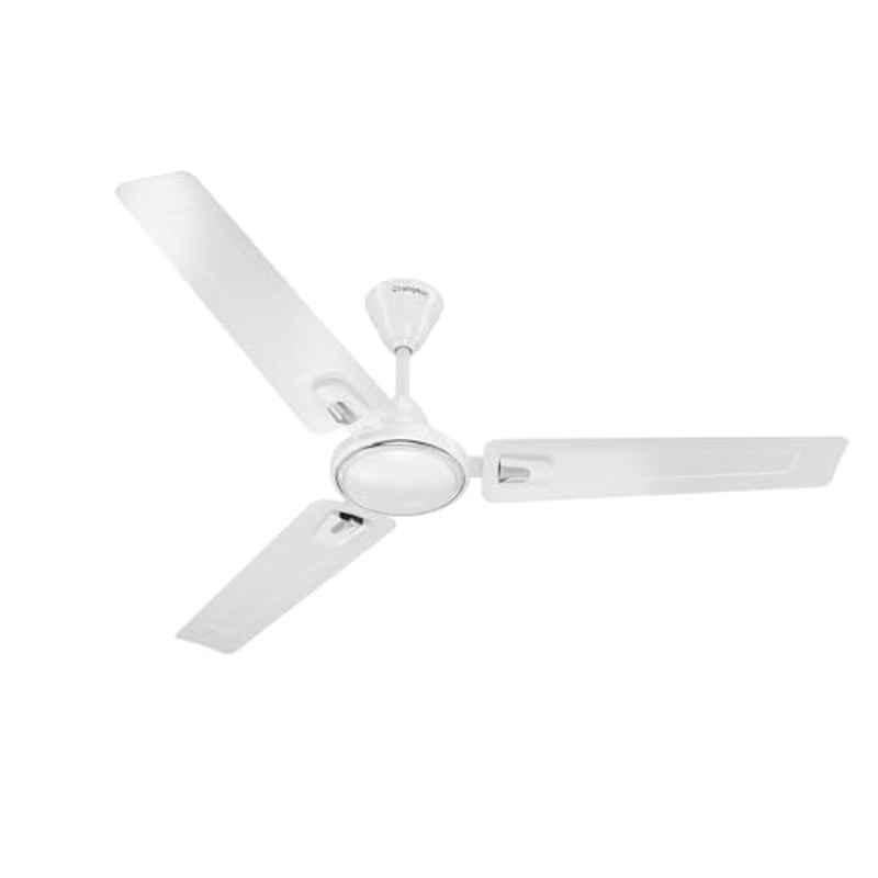 Crompton Coolbreeze 53W 390rpm Opal White 3 Blade Ceiling Fan, CFSBCLB48OPW1S, Sweep: 1200 mm