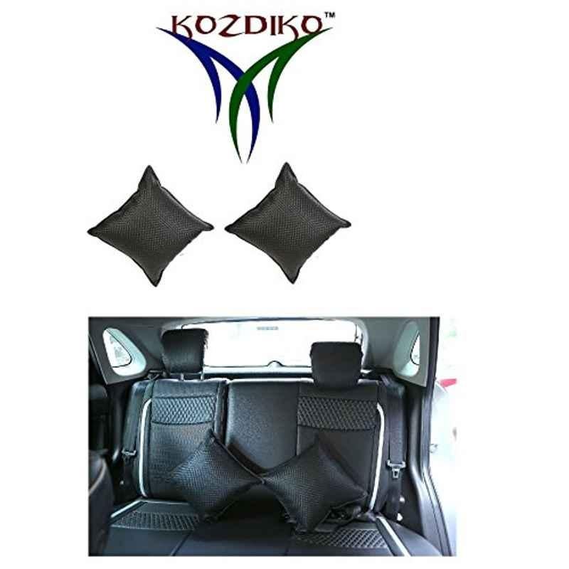 Kozdiko 2 Pcs Faux Leather Black Car Seat Pillow Cushion Set for Mercedes Benz B-Class
