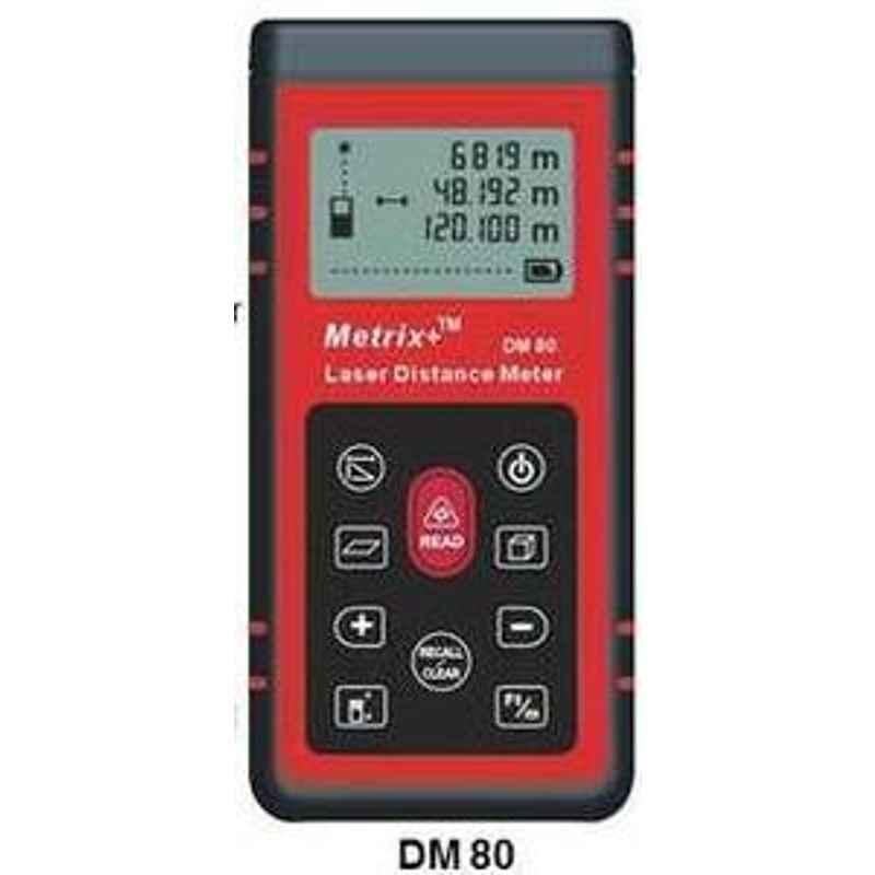 Metrix+ 80m or 264 Ft Laser Distance Meter DM-80