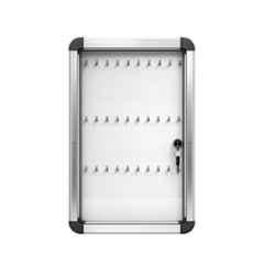 Telly Safety Aluminium Wall Mounted Key Cabinet with 30 Hooks