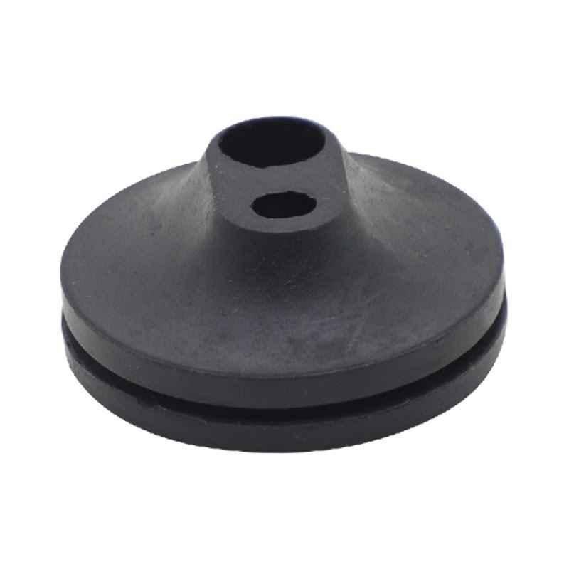 Taylor Rubber Black Rubber Twin-Bore Grommet Part for Electric Vehicle & Electronics, EVE-108 (Pack of 1000)