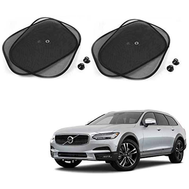 Kozdiko 4 Pcs Black Chipokoo Car Window Sunshade Curtain Set for Volvo V90, koz_79065