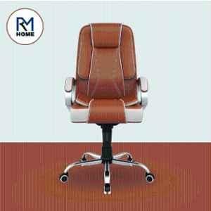 RM HOME Jessica PU Leather High Back Orange Executive Chair