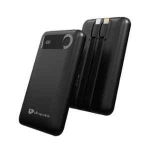 Ultraprolink Juice-Up Slim10K 10000mAh Black Ultra Slim & Compact Power Bank with Type C & iPhone Cable, UM1127
