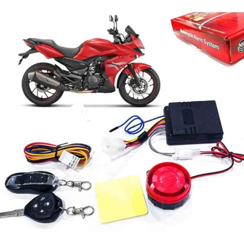 Auto Pearl 12V Black Two-Way Anti Theft Motorcycle Alarm Kit with 2 Pcs Remote for MotoCorp Xtreme 200S