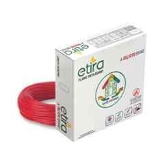 Polycab Etira 0.75 Sqmm Red Single Core FR PVC Insulated Multistrand House Wire, Length: 90 m