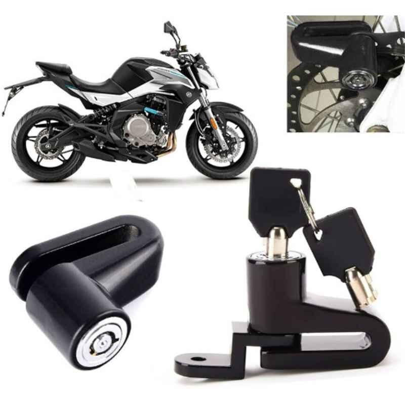 Auto Pearl Steel Black Heavy Duty Anti-Theft Disc Brake Lock for 650 NK BS6, Lock_141