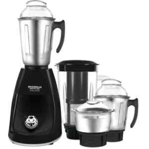 Maharaja Whiteline Turbo Prime Elite 750W Black Mixer Grinder with 4 Jars, MX-216