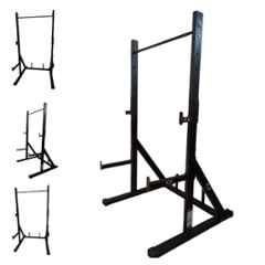 GYM24 Equipment Alloy Steel Black Heavy Duty Squat Rack, CF-456