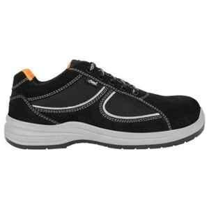 Allen Cooper AC-1582 Suede Leather Composite Cap Toe Black Work Safety Shoes, Size: 7