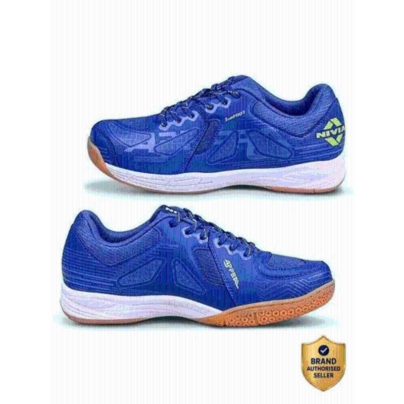 Nivia Appeal 3.0 Blue Indoor Court-Badminton/Squash Shoes for Men, BD5942ML, Size: 7