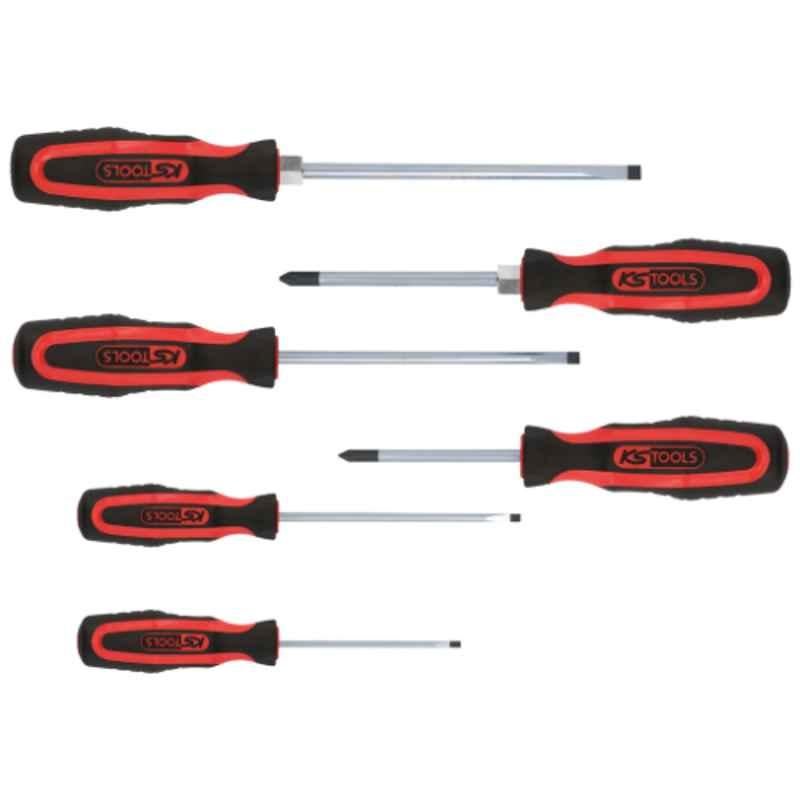 KS Tools Ergotorque Plus 6 Pcs CrV Screwdriver Set, 159.0020