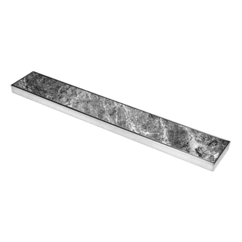 Lipka 40x5 inch Stainless Steel Tile Insert Shower Drain Channel, 1068