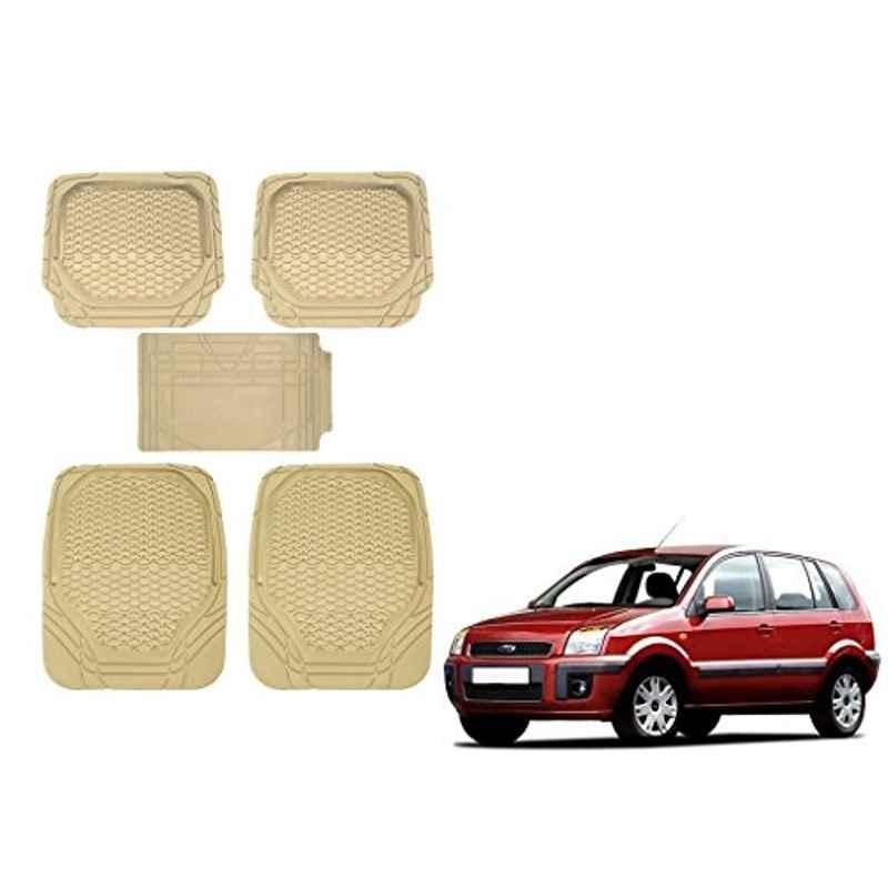 Kozdiko 5 Pcs 8855TW Beige Car Foot Mat Set for Ford Fusion, koz_41307