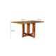 Angel Furniture Rosewood Semi Glossy Finish Brown Rectangular Foldable Dinning Table, AF-153H