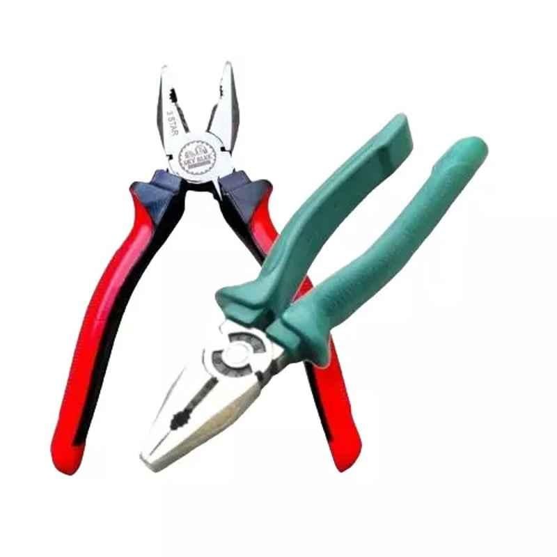 Sky Blue 8 inch Stainless Steel Lineman Plier, SBE357 (Pack of 2)