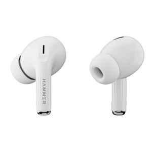 Hammer Aeromax v5.4 White TWS Wireless Bluetooth Earbud with 30 hrs Playtime, HTWS001