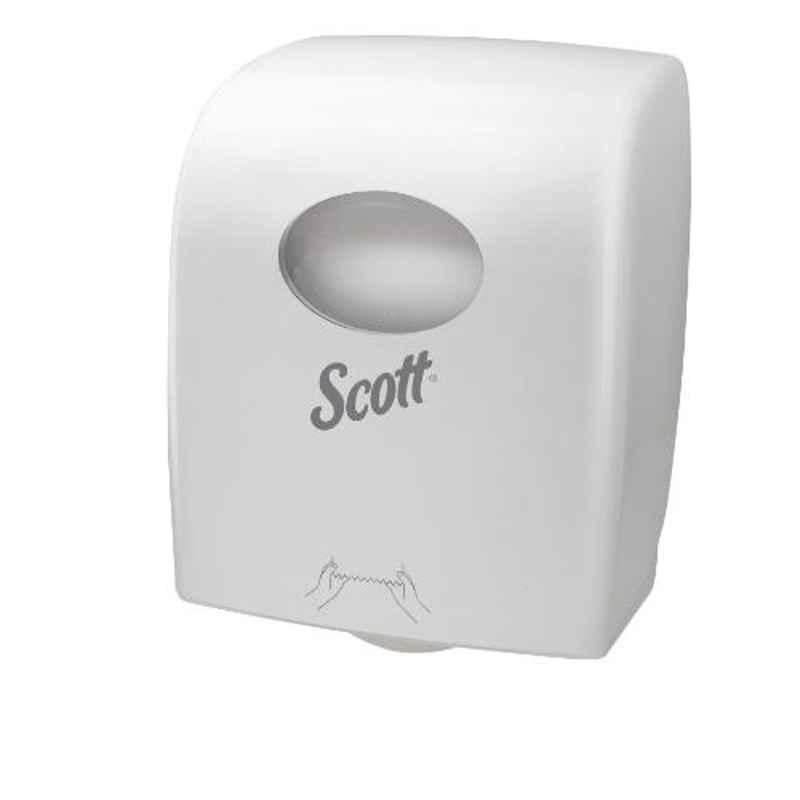Scott White Hard Rolled Hand Towel Dispenser, 7377