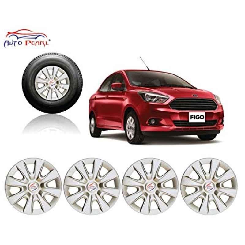 Auto Pearl 4 Pcs 14 inch Silver Car Wheel Cover Set for Ford Figo-picture-21
