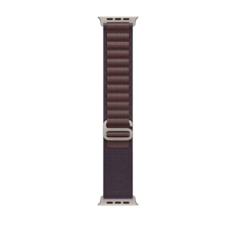 Apple MT5N3ZE/A 49mm Polyester Indigo Alpine Loop, Size: Small