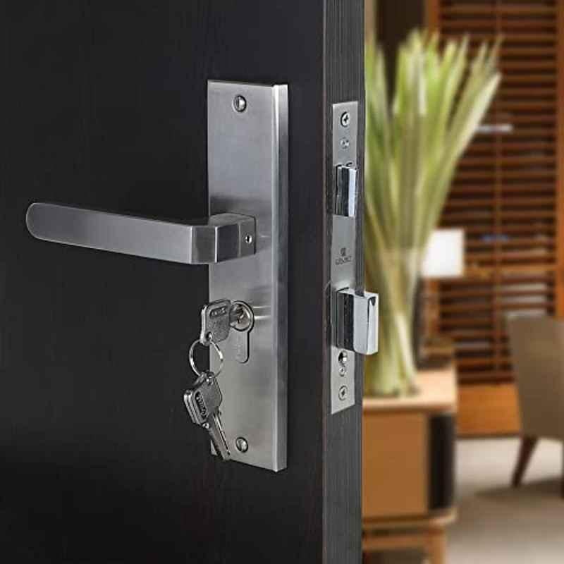 Voltizi Mika 8 inch Stainless Steel 304 CYS Plate Mortise Door Lock Handle Set