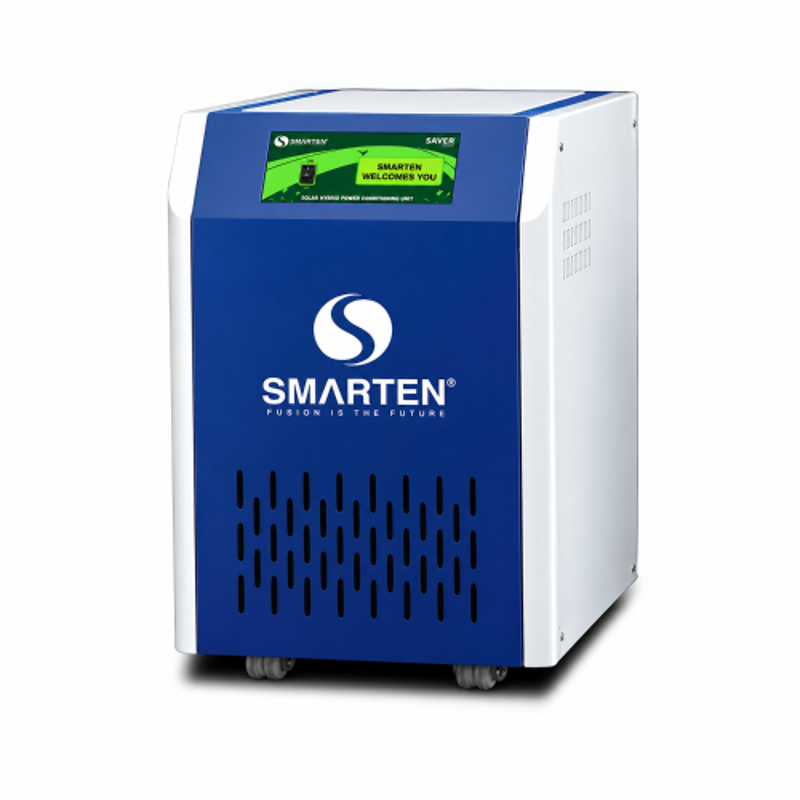Smarten Saver 5500VA 48V Pure Sine Wave PWM Solar PCU | 70A PWM | Supports 4000W Solar Panels | LCD Display | 24 Months Warranty