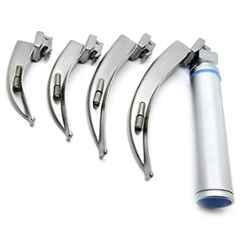 Forgesy 4 Pcs Stainless Steel Laryngoscope Set, X46