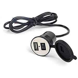 AOW Motorcycle Bike Mobile Phone USB Charger Power Adapter 12v, for All Bikes