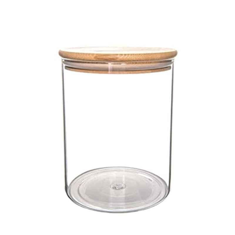 2L Bamboo & Glass Storage Jar